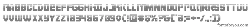 Cyborgroosterhalf Font – Gray Fonts on White Background