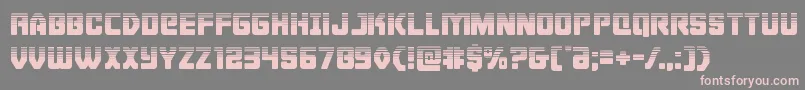 Cyborgroosterhalf Font – Pink Fonts on Gray Background