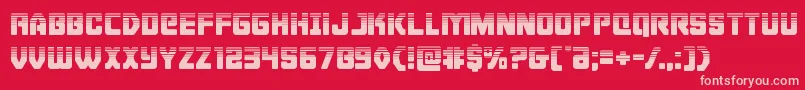 Cyborgroosterhalf Font – Pink Fonts on Red Background