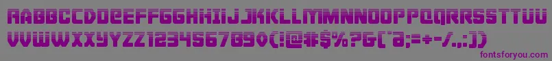 Cyborgroosterhalf Font – Purple Fonts on Gray Background