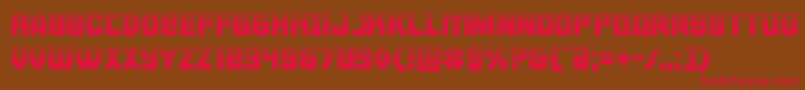 Cyborgroosterhalf Font – Red Fonts on Brown Background