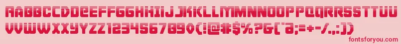 Cyborgroosterhalf Font – Red Fonts on Pink Background