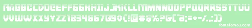 Cyborgroosterhalf Font – White Fonts on Green Background