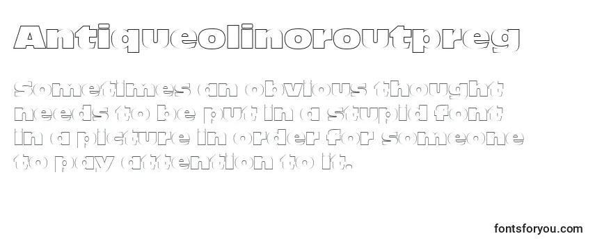 Antiqueolinoroutpreg Font