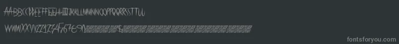 Redpanda Font – Gray Fonts on Black Background