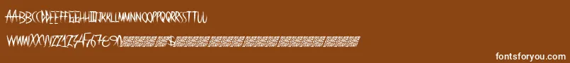 Redpanda Font – White Fonts on Brown Background