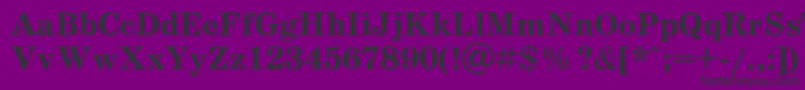 Scb75Ac Font – Black Fonts on Purple Background