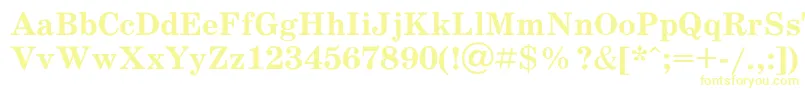 Scb75Ac Font – Yellow Fonts on White Background