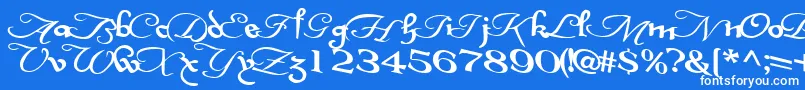 InterplaytextBold Font – White Fonts on Blue Background