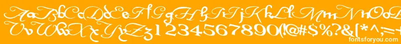 InterplaytextBold Font – White Fonts on Orange Background