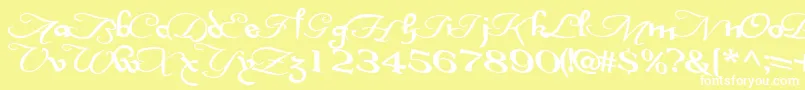 InterplaytextBold Font – White Fonts on Yellow Background