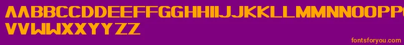 TypoMoiserHeavyFreePromo Font – Orange Fonts on Purple Background