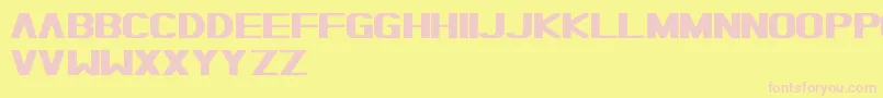 TypoMoiserHeavyFreePromo Font – Pink Fonts on Yellow Background