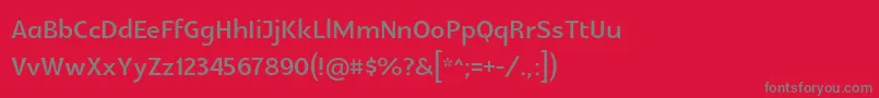 Glametrixbold Font – Gray Fonts on Red Background