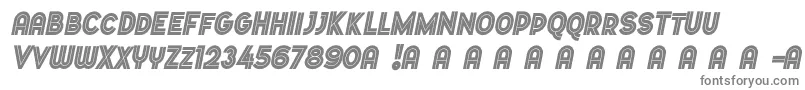 Dopestbymarsnevitalic Font – Gray Fonts on White Background