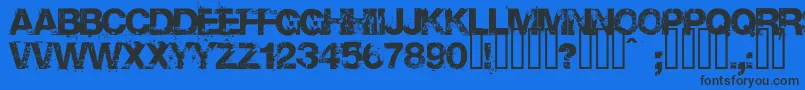 Base02 Font – Black Fonts on Blue Background