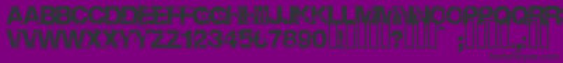 Fonte Base02 – fontes pretas em um fundo violeta