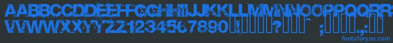 Base02 Font – Blue Fonts on Black Background