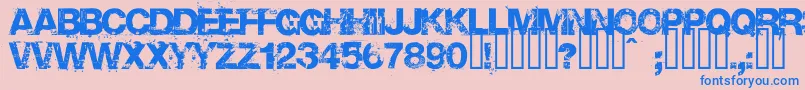 Base02 Font – Blue Fonts on Pink Background