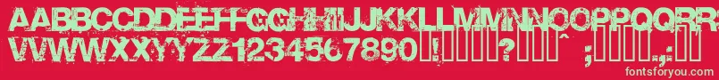 Base02 Font – Green Fonts on Red Background