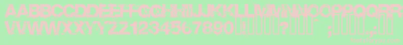 Base02 Font – Pink Fonts on Green Background