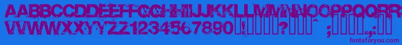 Base02 Font – Purple Fonts on Blue Background