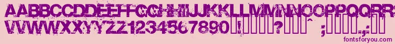 Base02 Font – Purple Fonts on Pink Background