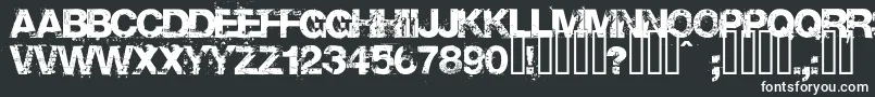 Шрифт Base02 – белые шрифты на чёрном фоне