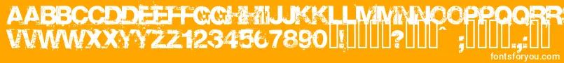 Base02 Font – White Fonts on Orange Background