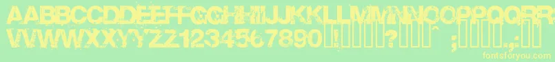 Base02 Font – Yellow Fonts on Green Background