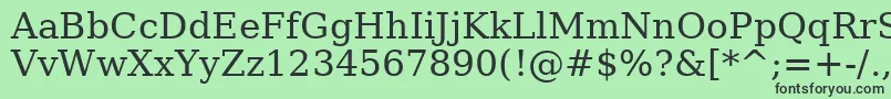 Verase Font – Black Fonts on Green Background