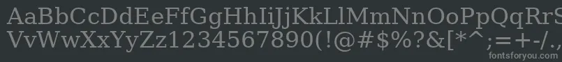 Verase Font – Gray Fonts on Black Background