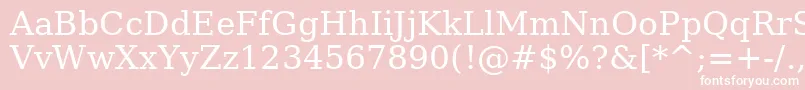 Verase Font – White Fonts on Pink Background