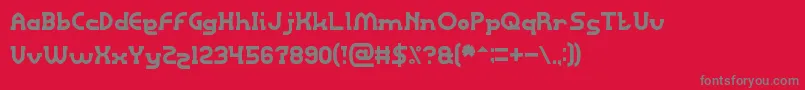 Шрифт RightPower – серые шрифты на красном фоне