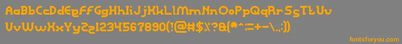 RightPower Font – Orange Fonts on Gray Background