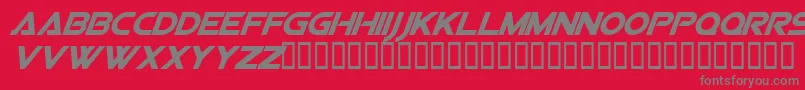 Vipessi ffy Font – Gray Fonts on Red Background