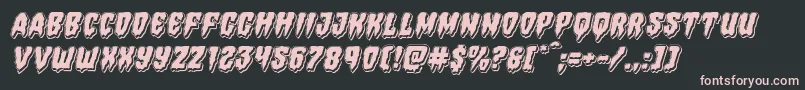 Hemogoblinpunchital Font – Pink Fonts on Black Background