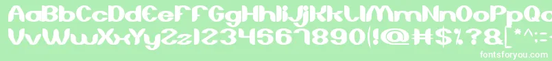 AboutYou Font – White Fonts on Green Background