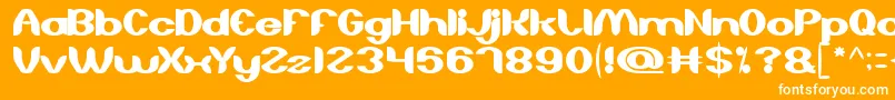 AboutYou Font – White Fonts on Orange Background