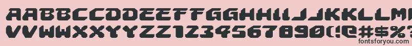 Astropolise Font – Black Fonts on Pink Background