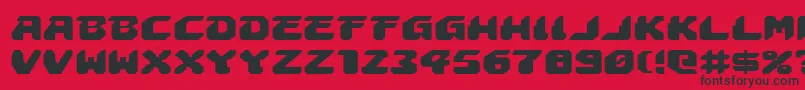 Astropolise Font – Black Fonts on Red Background