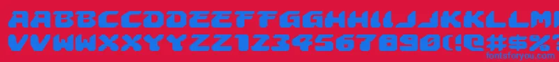 Astropolise Font – Blue Fonts on Red Background