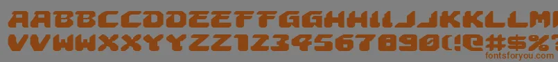 Astropolise Font – Brown Fonts on Gray Background