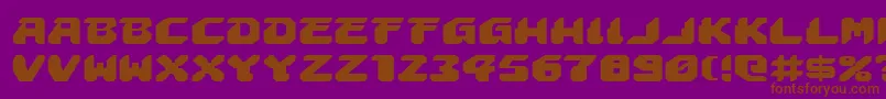 Astropolise Font – Brown Fonts on Purple Background
