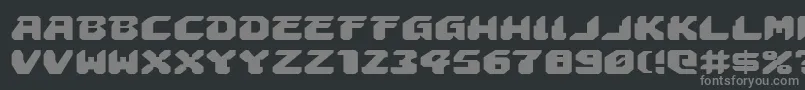 Astropolise Font – Gray Fonts on Black Background