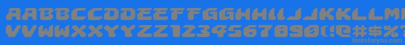 Astropolise Font – Gray Fonts on Blue Background