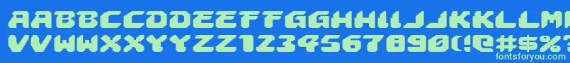 Astropolise Font – Green Fonts on Blue Background
