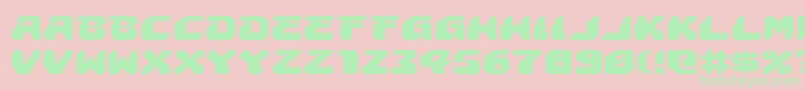 Astropolise Font – Green Fonts on Pink Background