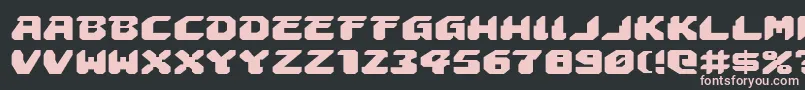 Astropolise Font – Pink Fonts on Black Background