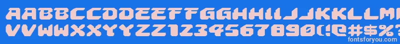 Astropolise Font – Pink Fonts on Blue Background
